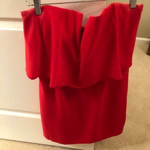 BCBG Kate Strapless Red Dress